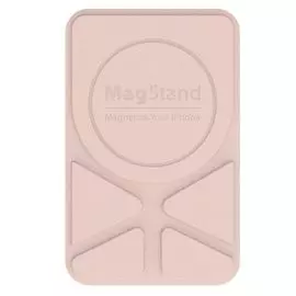 Держатель SwitchEasy GS-103-158-221-140 MagStand Leather Stand для зарядного устройства Apple MagSafe. Совместимо с Apple iPhone 12 и 11, розовый