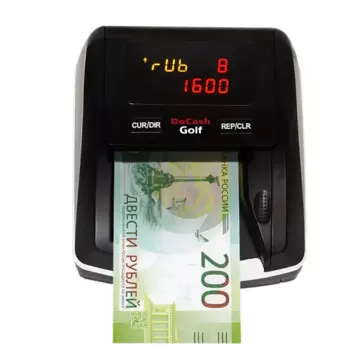 Детектор банкнот автоматический DoCash Golf 1445956 рубли, АКБ