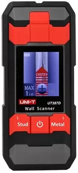 Детектор UNI-T UT387D стен, глубина определения металлов 100мм, дерева 38мм, медных проводов 50мм (538753)