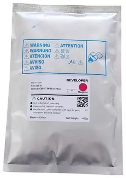 Картридж CET Девелопер для KONICA MINOLTA Bizhub C654/C754/C654e/C754e (CET) Magenta, 400г, 155000 стр., CET171021