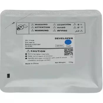Девелопер CET CET171038 IU-214C для KONICA MINOLTA Bizhub C227/C287 (CET) Cyan, 170г, 90000 стр.