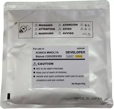 Картридж CET Девелопер для KONICA MINOLTA Bizhub C200/C203/C253/C353 (CET) Magenta, 250г/пак, 75000 стр., CET6826