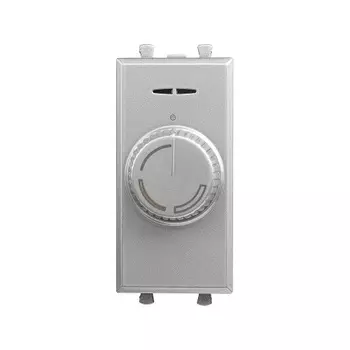 Диммер DKC 4404131 поворотный модульный, "Закаленная сталь", 1 модуль, "Avanti"