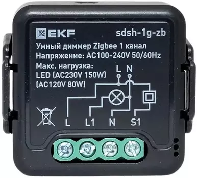 Диммер умный EKF sdsh-1g-zb в подрозетник 1-канальный Zigbee Connect Select