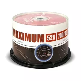Диск CD-R Mirex 201281 700 Mb, 52х, Maximum, Cake Box, 50шт