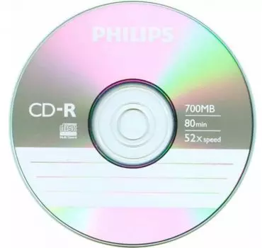 Диск CD-R Philips CR7D5PE01/97 700 Mb, 52х, Бум. конверт