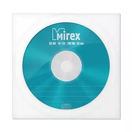 Диск CD-RW Mirex 1050253 700 Mb, 12х, бум.конверт, 1шт