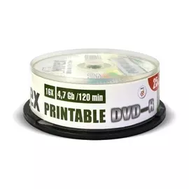 Диск DVD-R Mirex 203285 4.7 Gb, 16x, Cake Box, 25шт, Ink Printable