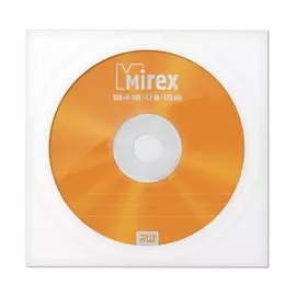 Диск DVD+R Mirex 205135 4.7 Gb, 16x, бум.конверт, 1шт