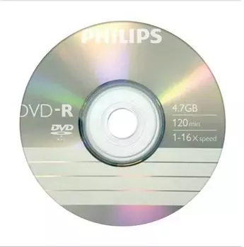 Диск DVD-R Philips DM4S6P01E/97 4.7 Gb, 16x, Бум.конверт