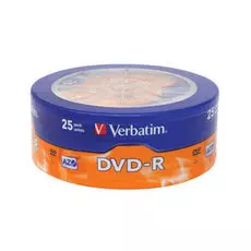 Диск DVD-R Verbatim 43730 Verbatim 43730 (25) 4.7ГБ, 16x, 25шт., Cake Box