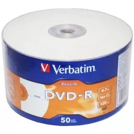 Диск DVD-R Verbatim 43793 4.7Gb 16x bulk (50шт) Printable