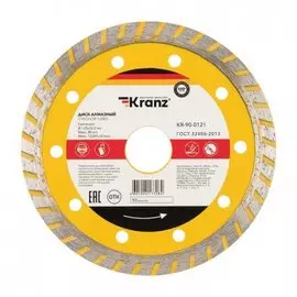 Диск KRANZ KR-90-0121 алмазный отрезной Turbo 125x22.2x2.2x10 мм