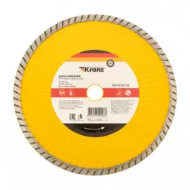 Диск KRANZ KR-90-0135 алмазный отрезной Turbo волна 230x22.2x2.4x10 мм