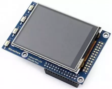 Дисплей ACD RA413 2.8 резистивный сенсорный без корпуса, 320*240 IPS матрица, вход SPI, питание по USB, для Raspberry Pi 3 (WS12219)