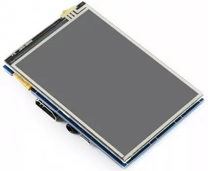 Дисплей ACD RA415 3.5 резистивный сенсорный без корпуса, 480*320 IPS матрица, вход HDMI, питание по USB, для Raspberry Pi 3 (WS12824)
