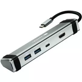 Док-станция Canyon DS-3 CNS-TDS03DG USB Type-C, 2*USB 3.0 Type-A, USB Type-C, серый