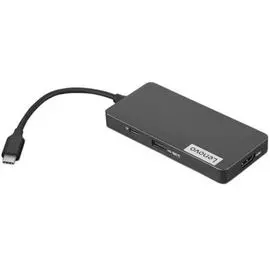 Док-станция Lenovo 4X90V55523 USB-C 7-in-1 Hub - 2xUSB 3.0/1xUSB 2.0/1xHDMI 1.4/1xTF Card Reader/1xSD Card Reader/1xUSB-C Charging Port/by pass to cha