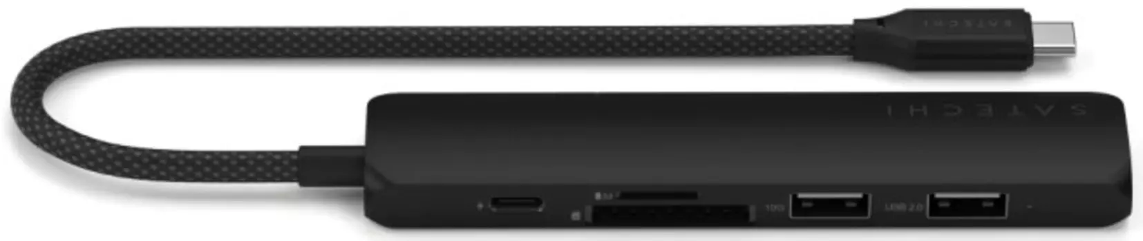 Док-станция Satechi ST-P6SK 6-IN-1 USB-C SLIM MULTIPORT ADAPTER, BLACK