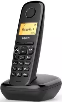 Дополнительная трубка DECT Gigaset A270H HSB RUS (УЦЕНЕННЫЙ) черная для A170/270 НОВЫЙ, НЕКОНДИЦИЯ (вскрыта коробка), гарантия магазина 1 месяц