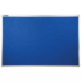 Доска BRAUBERG 231700 c текстильным покрытием, для объявлений, 60х90 см, синяя