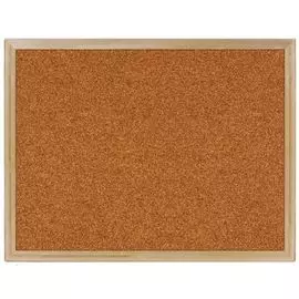 Доска BRAUBERG 236859 пробковая, для объявлений, 45х60 см, деревянная рамка
