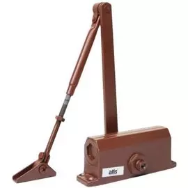 Доводчик ATIS DC-602 Brown дверной верхнего расположения, накладного монтажа, классический; макс.вес двери 40кг; макс. ширина двери 850мм