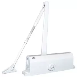 Доводчик ATIS DC-603 OH White дверной верхнего расположения, накладного монтажа, классический; макс.вес двери 60кг; макс. ширина двери 950мм