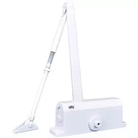 Доводчик ATIS DC-603 White дверной верхнего расположения, накладного монтажа, классический; макс.вес двери 60кг; макс. ширина двери 950мм