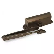 Доводчик Dorma TS-77 EN2 для дверей весом до 50 кг, двухскоростной, установочный размер 165х19 мм, -15..+40 °С (коричневый)