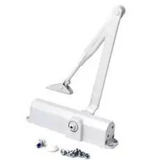 Доводчик Dorma TS Compakt для дверей весом до 120 кг, двухскоростной, установочный размер 191х19 мм, -10...+40 °С (белый)