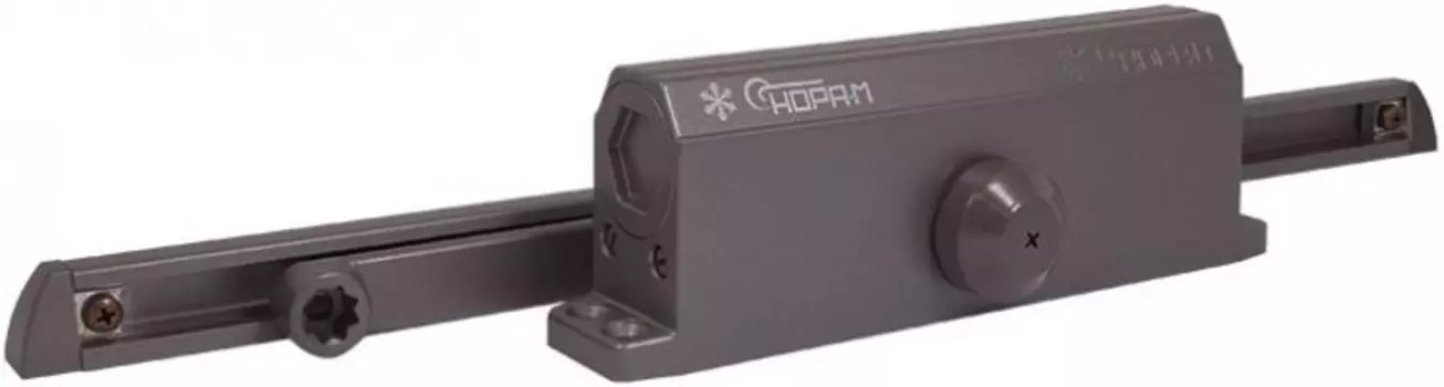 Доводчик НОРА-М 4S Slider дверной морозостойкий - Графит