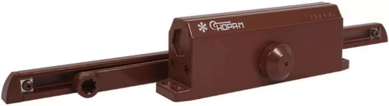 Доводчик НОРА-М 4S Slider дверной морозостойкий - Коричневый