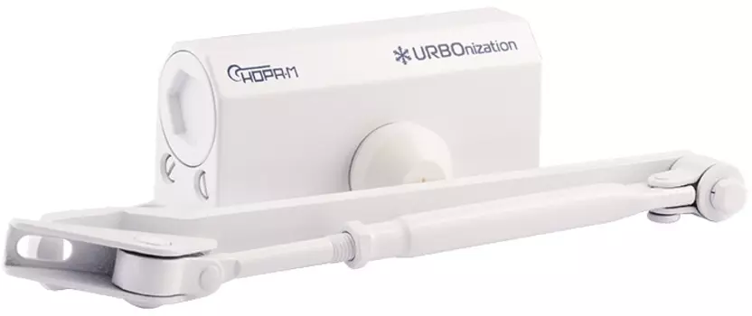 Доводчик НОРА-М 510 URBOnization дверной морозостойкий - Белый