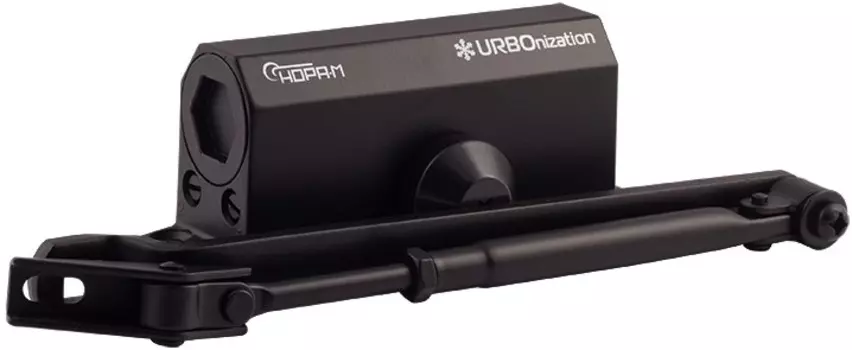 Доводчик НОРА-М 510 URBOnization дверной морозостойкий - Черный