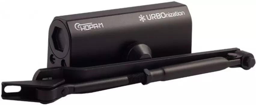 Доводчик НОРА-М 520 URBOnization дверной морозостойкий - Черный