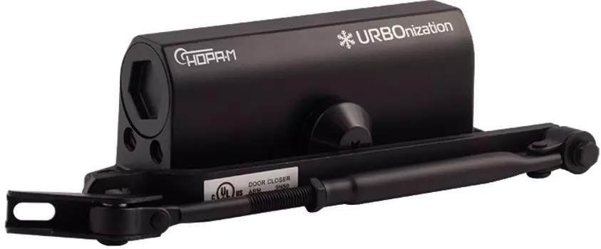 Доводчик НОРА-М 530 URBOnization дверной морозостойкий - Черный