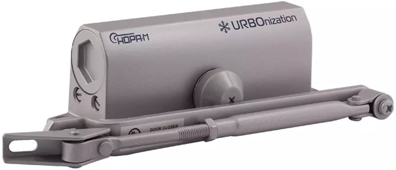 Доводчик НОРА-М 530 URBOnization дверной морозостойкий - Серый