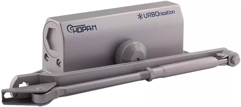 Доводчик НОРА-М 540 URBOnization дверной морозостойкий - Серый