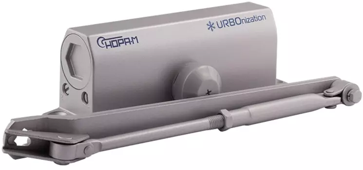 Доводчик НОРА-М 550 URBOnization дверной морозостойкий - Серый