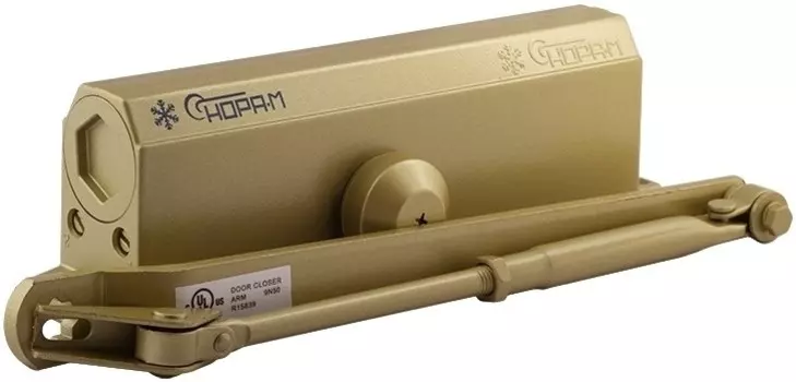 Доводчик НОРА-М 5S дверной морозостойкий - Золото