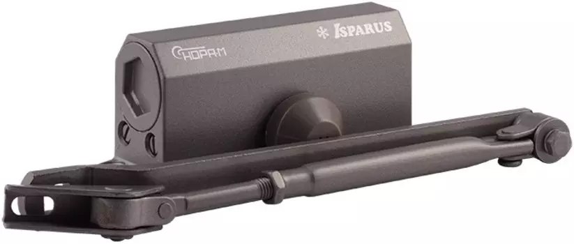 Доводчик НОРА-М Isparus 410 дверной морозостойкий - Графит