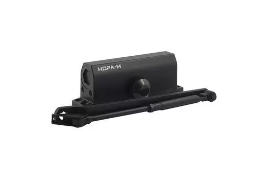 Доводчик НОРА-М ISPARUS 450 (черный) НОРА-М 19301 для дверей весом 120 - 170 кг. Класс доводчика EN6-7. двухскоростной, с рычажной тягой, установочный