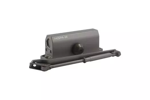 Доводчик НОРА-М ISPARUS 450 (графит) НОРА-М 19297 для дверей весом 120 - 170 кг. Класс доводчика EN6-7. двухскоростной, с рычажной тягой, установочный