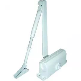 Доводчик Oubao E-605 (белый) для дверей весом до 120 кг, двухскоростной, установочный размер 230х19 мм