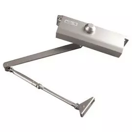 Доводчик Oubao E-605 (серебро) для дверей весом до 120 кг, двухскоростной, установочный размер 230х19 мм