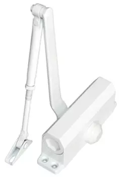 Доводчик Smartec ST-DC014BC-WT c тягой EN 1-4, 15 - 85 кг, 1100 мм, 2-х скор., тормоз открывания, белый