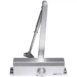 Доводчик VIZIT VIZIT-DC505S ARCTIC для двери весом 120 кг, рычаг с квадратным отверстием, цвет: серебряный