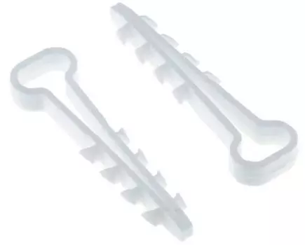 Дюбель-хомут EKF plc-cd1-5x10w d5х10мм для плоского кабеля белый (уп.100шт) PROxima