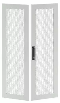 Дверь двустворчатая перфорированная DKC RGITCPMD1260 для IT-CQE 1200 x 600 RAL7035, "RAM Block"
